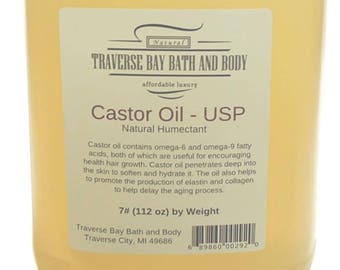 Castor Oil USP. soap making supplies. 7 pounds/gallon. Bath And body. DIY FREE Shipping.