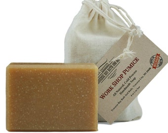 Workshop Pumice with oatmeal, all natural soap, handmade soap, cold process soap, vegan soap, essential  oil soap