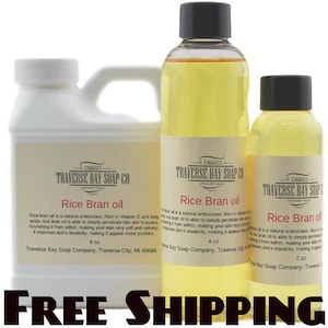 Aceite de Salvado de Arroz 100% puro. suministros para hacer jabones, aceites de masaje, baño, cuerpo