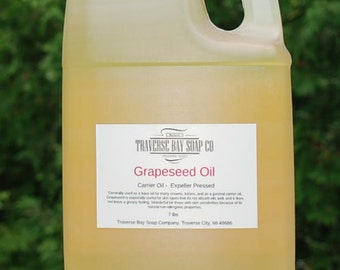 Grapeseed Oil. 7 pounds, Soap making, lotion, creams, massage oil, bath, beauty, lip balm. Grape see