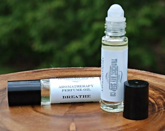 Breathe Perfume Oil, Essential Oils, Sweet Basil, Rosemary, Laurel