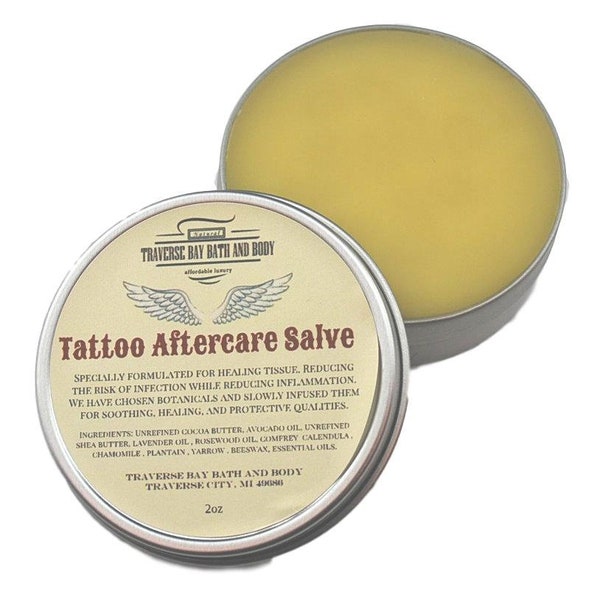 Tattoo Aftercare Salve - All natural  - tattoo salve - tattoo care - tattoo balm - tattoo healing salve