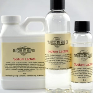 Sodium Lactate 60. 8 oz, Soap making, lotion, creams, massage oil, bath, beauty, lip balm