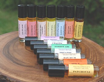 Perfume Oil, Essential Oils perfume oil,  You pick any (3) ,  Natural Perfume Oil, Aromatherapy perfume oil.