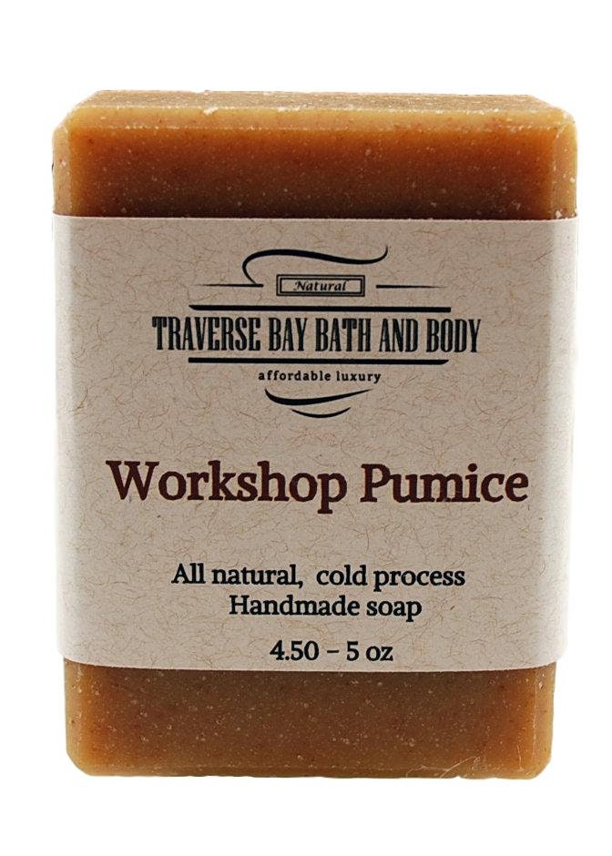 Workshop Pumice Handmade Cold Process Soap, Therapeutic Essential Oils. 