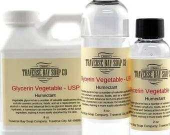 Vegetable Glycerin USP.  2 oz -4 oz- 8 oz, Soap making, lotion, creams, massage oil, bath, beauty, lip balm