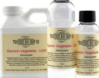 Vegetable Glycerin USP.  2 oz -4 oz- 8 oz, Soap making, lotion, creams, massage oil, bath, beauty, lip balm