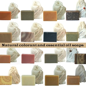 You Pick 4 Handmade Bar Soaps - All Natural therapeutic botanical soaps with essential oils. Nothing artificial or synthetic