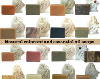 You Pick 4 Handmade Bar Soaps - All Natural therapeutic botanical soaps with essential oils. Nothing artificial or synthetic