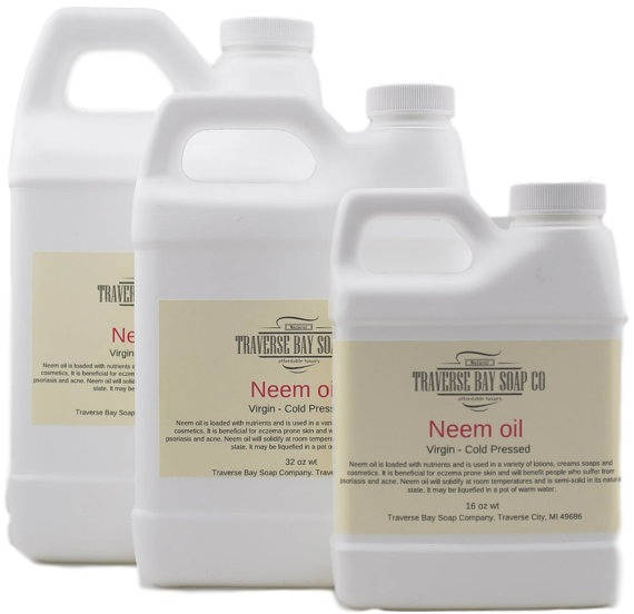 Neem Oil, Virgin - Cold Pressed  16 oz -32 oz- 64 oz Soap making, lot…
