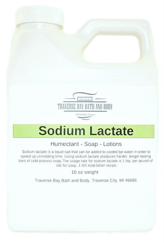 Sodium Lactate 60. 16 oz, Soap making, lotion, creams, massage oil, bath, beauty, lip balm