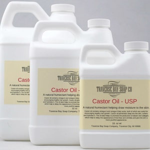 Castor Oil USP. 16 oz, Soap making, lotion, creams, massage oil, bath, beauty, lip balm
