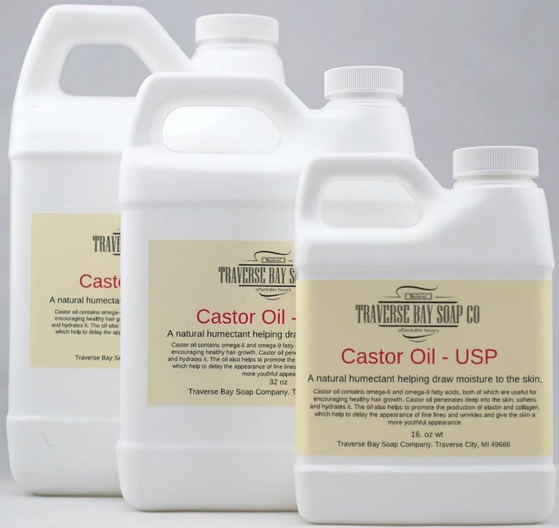 Castor Oil USP. 16 Oz Soap Making Lotion Creams Massage Etsy