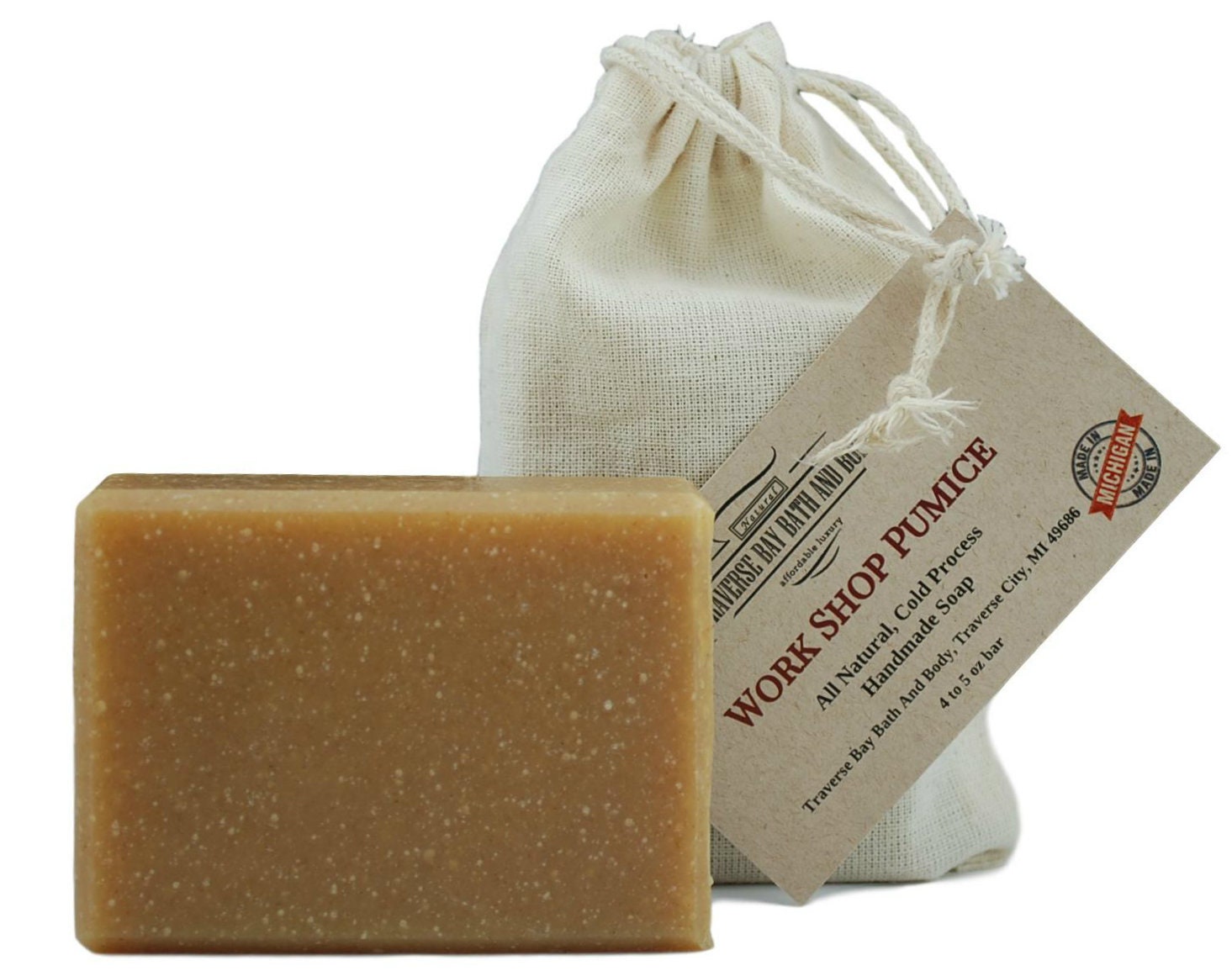 Traverse Bay Bath and Body- All natural handmade cold process bar soap,  Frankincense and myrrh with
