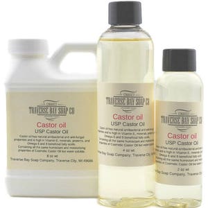 Castor Oil USP.  8 oz, Soap making, lotion, creams, massage oil, bath, beauty, lip balm