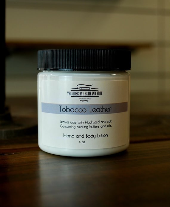 tobacco lotion Tobacco Leather Moisturizing Hand & Body Lotion 4 Oz Size