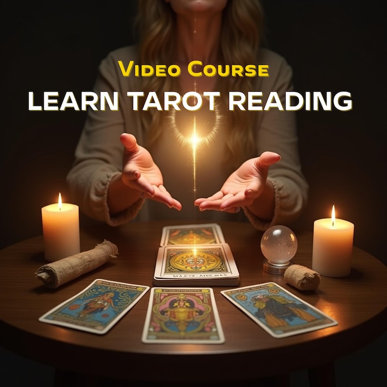 Tarot Reading Video Course · Intuitive Channeling & Psychic Development · Instant Access image 1