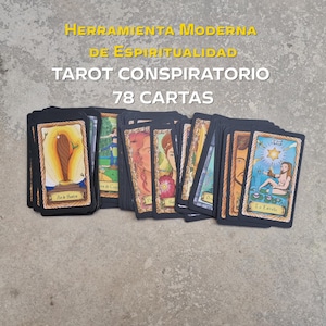 Tarotkarte Hecha a Mano | Tarot Verschwörung 78 Karten | Ideal para Principiantes | Tarot Moderno Espiritual y Místico