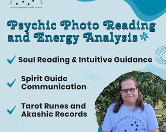 Psychic Photo Reading (MP3) · Energy & Aura Analysis · Intuitive Guidance · 12–48h Delivery
