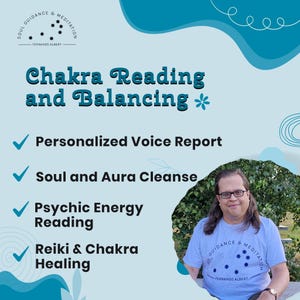 Personalized Chakra Reading and Balancing: Psychic Voice Report (MP3 Audio File)
