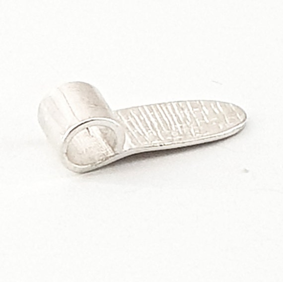 4.5mm hole Pack of 5 925 Sterling Silver Roll Top Tube Pendant Bail