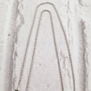 16 inch Sterling Silver Margarita Diamond Cut  Chain With 2 inch Extendet