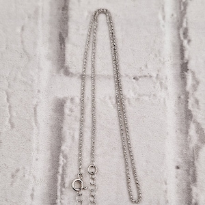 16-Zoll-Sterlingsilber-Margarita-Diamantschliff-Kette mit 2-Zoll-Verlängerung