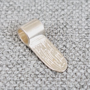 Sterling Silver Glue-On Pendant Bails: Tube Top, 4.5mm Hole