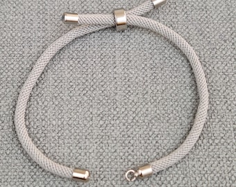 Corded Slider Bracelet: Adjustable Rope Connectors