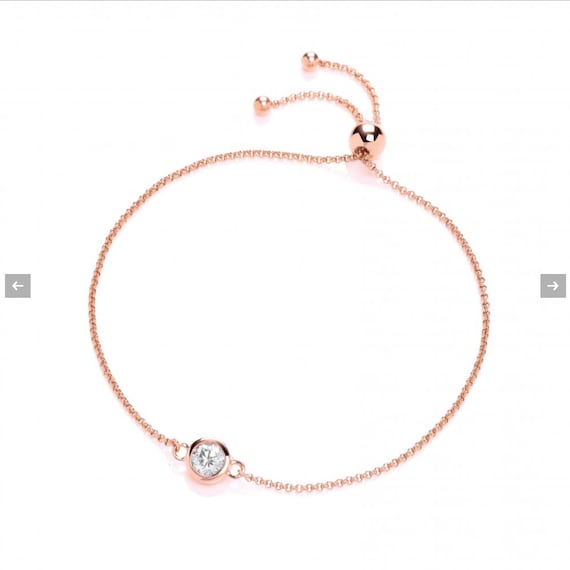 Swarovski Heart Bracelet with silk cord – Your Word of the Year Bracelet –  Shop