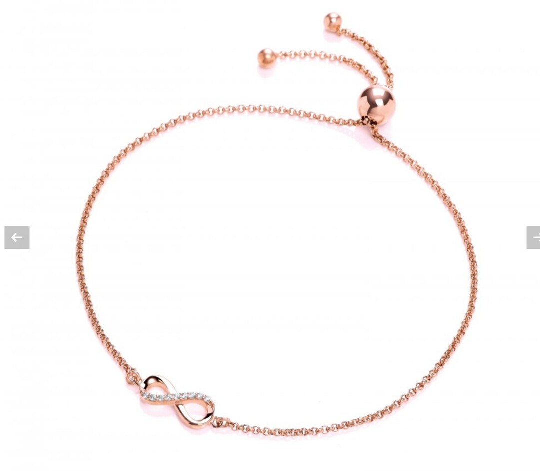 Adjustable Swarovski Infinity Bracelet Etsy