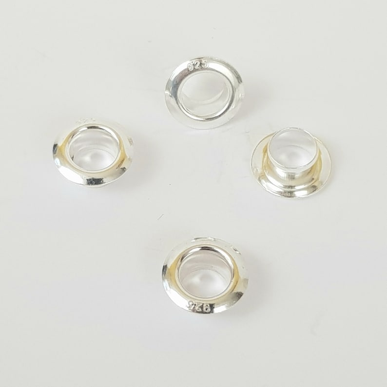 5mm Sterling 925 Silver Bead Core Grommet Eyelet Rivet Etsy UK