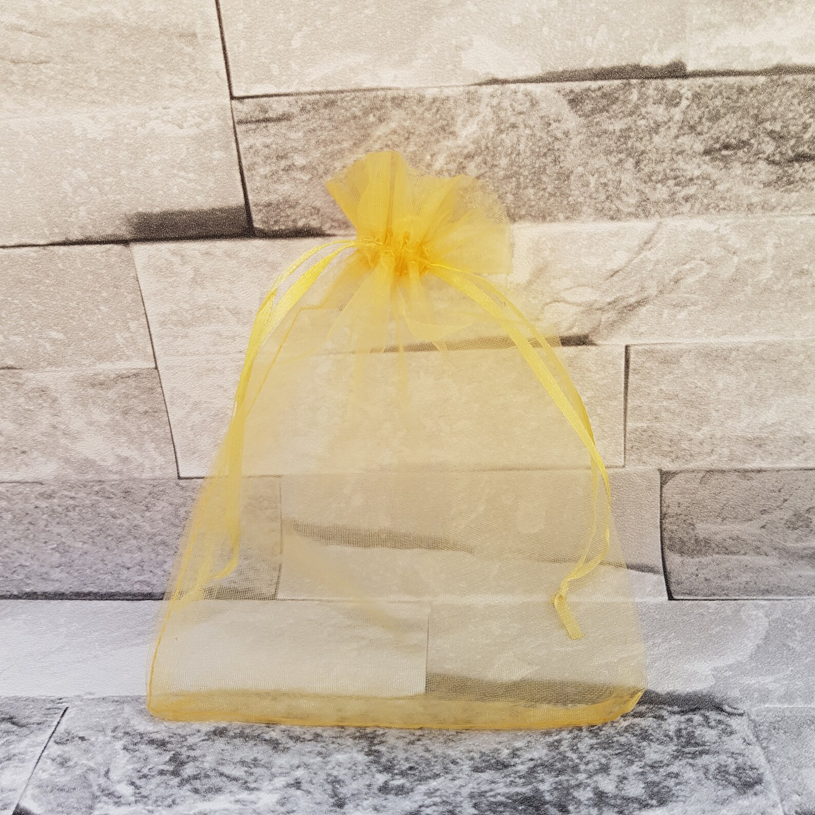 Small Wedding Favor Organza Voile Bags 11 X 9cm Gold Gift Etsy