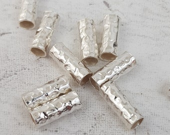 Sterling Silver Tube Spacer Beads 1x10mm for Jewelry Making & Beading Projects