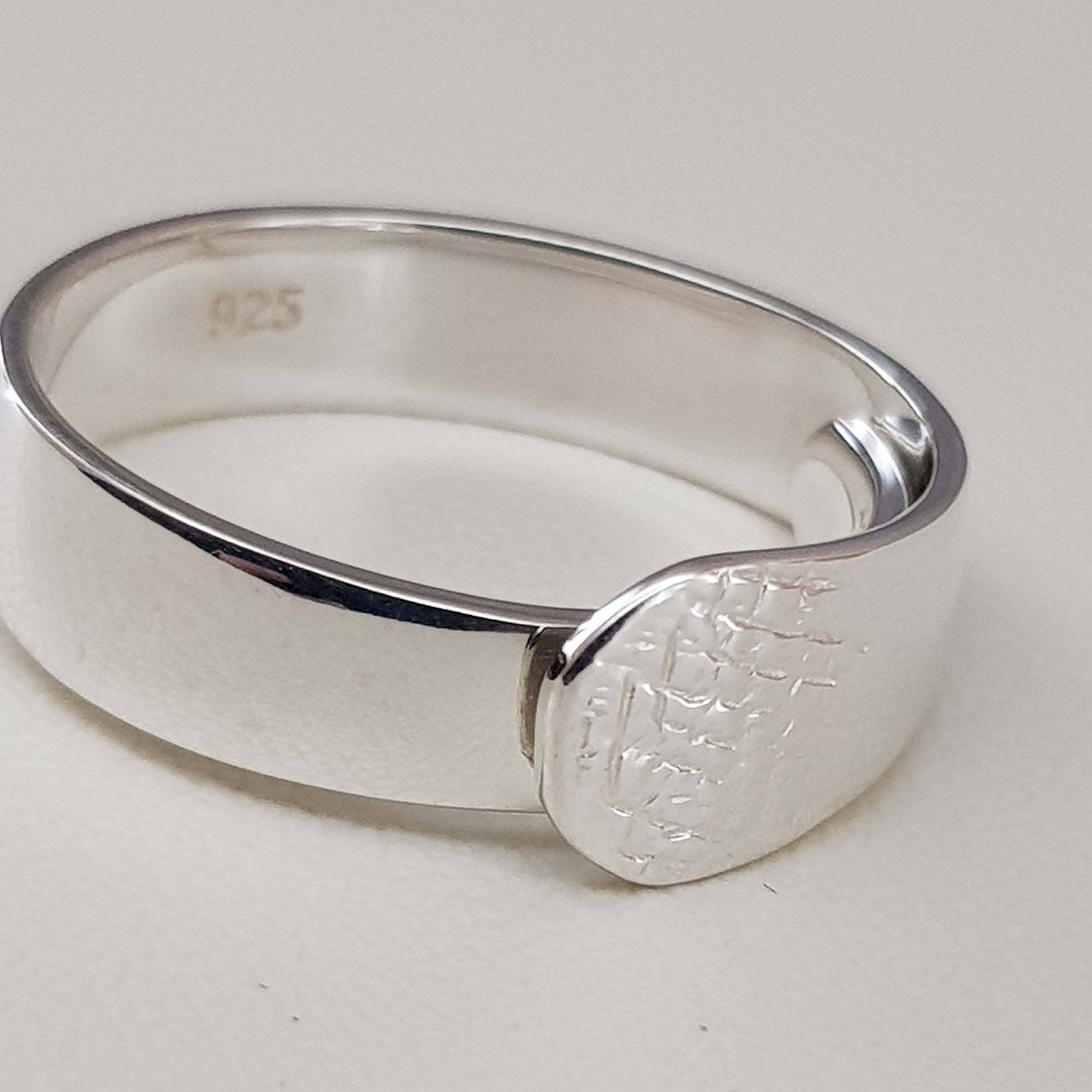 Ring Blank Solid 925 Sterling Silver Finding For Cabochon Etsy