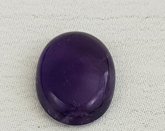 Natural Amethyst Grade AAA Oval Cabochon 22mm x 16mm