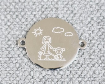 Dubbeländade skivkopplingar, länkkoppling 16 mm