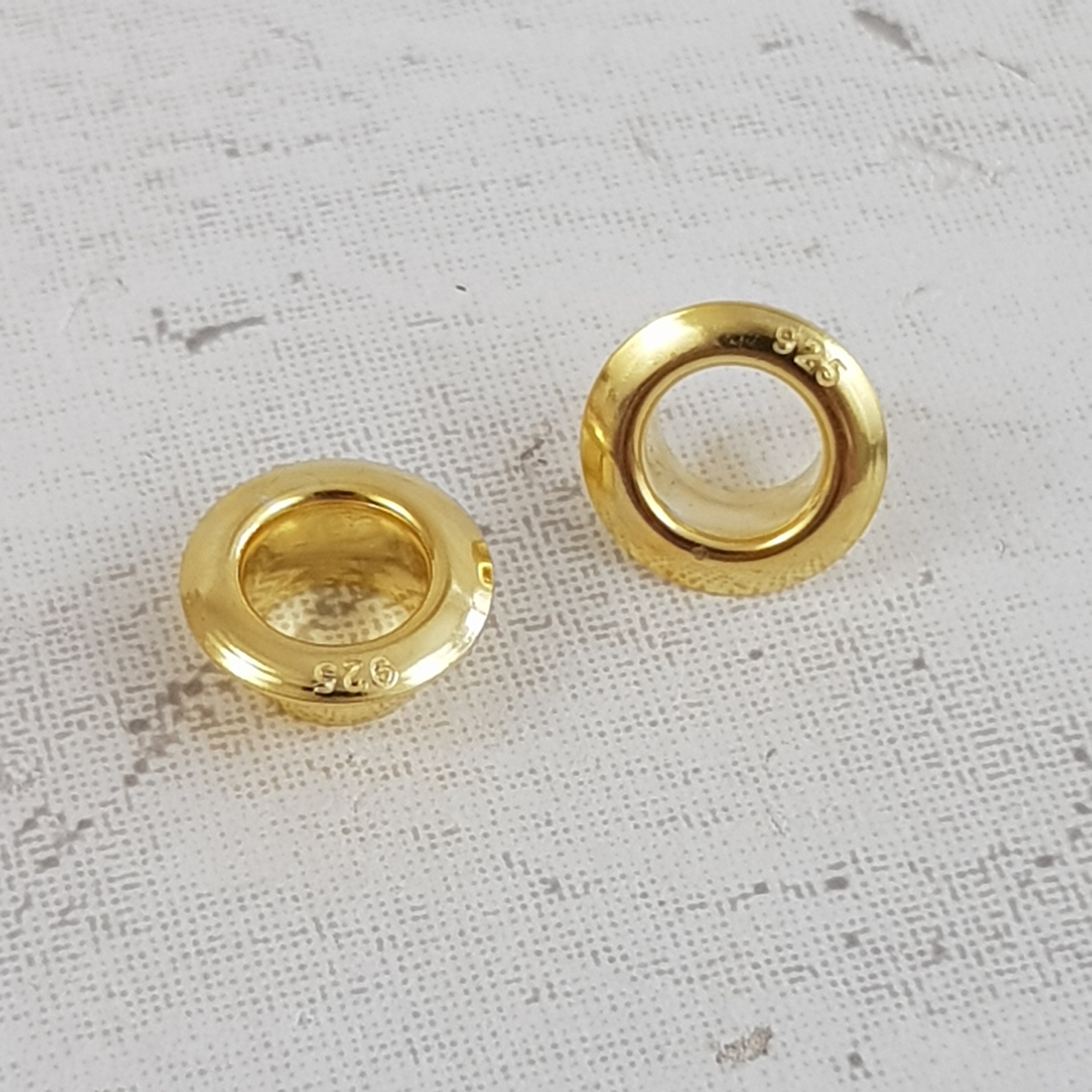 5mm 18ct Gold Bead Core Gold Grommet Gold Eyelet Gold - Etsy UK
