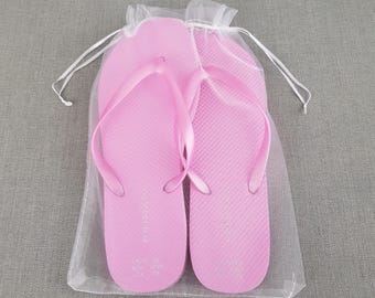 20 Large White Wedding Favor Organza, Voile Bags 11.5 x 8 Inches