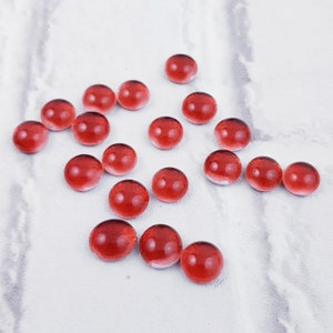 19 x 10 mm glazen cabochons, glazen knopen, glazen stippen cab10