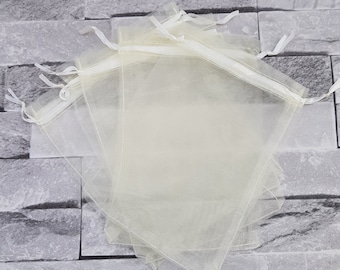 20 x Large Wedding Favor Organza, Voile Bags 12 x 8 Inches