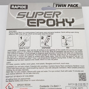 Epoxy Two Part Glue 2 x 6ml Tubes image 6