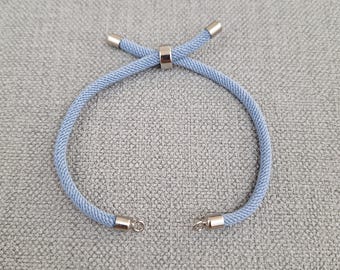 Corded Slider Bracelet: Adjustable Rope Connectors