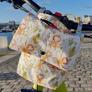 Sacoche de guidon de vélo enfant "Singes dans la jungle"
