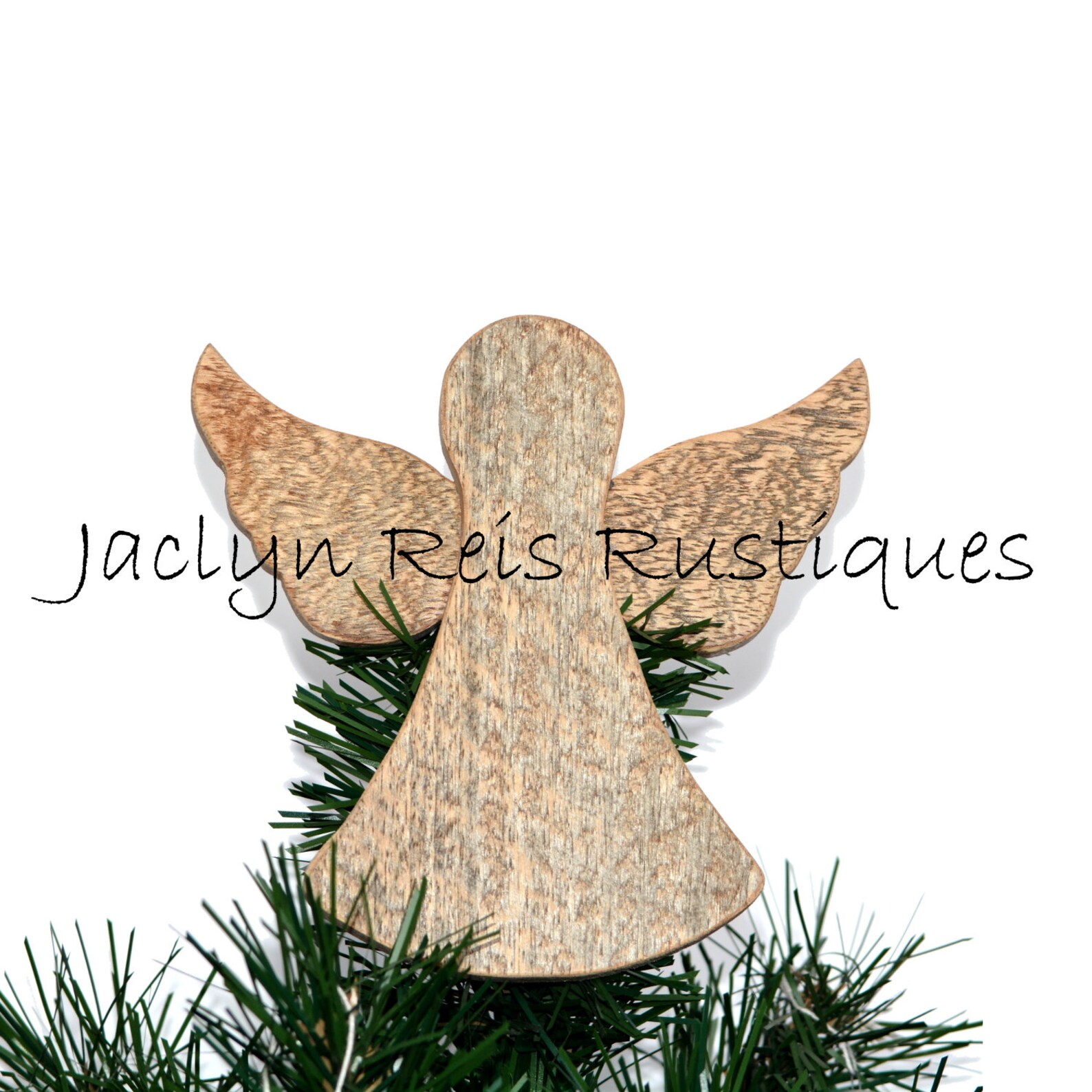 LARGE Wooden Angel Tree Topper Made From Reclaimed Wood Etsy