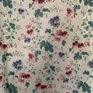vintage Sanderson fabric Harriet’s Walk, 1990 4 metre length, curtain, sewing, craft supplies