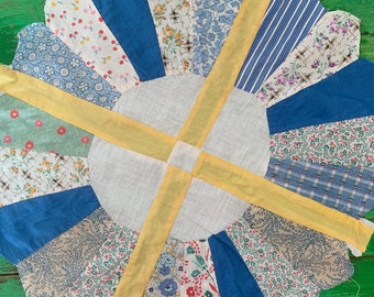 Vintage Blumen Patchwork Formen, 2er Set, Quilting Bastelbedarf