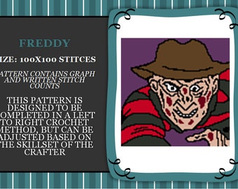 Freddy graph PATTERN ONLY with written instruction