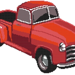 Classic Truck graph PATTERN ONLY with written instruction