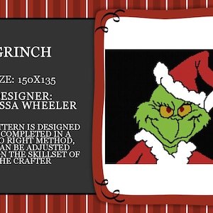 Grinch graph PATTERN with written instruction